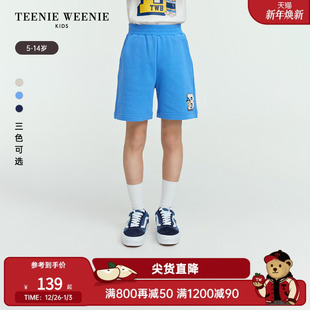 风宽松印花短裤 TeenieWeenie 男童简约时尚 25年新款 Kids小熊童装