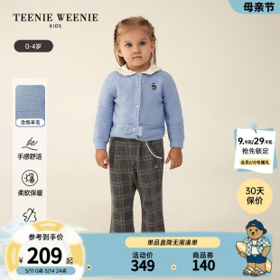 秋冬女宝宝羊毛混纺毛衣开衫 23年款 Kids小熊童装 TeenieWeenie