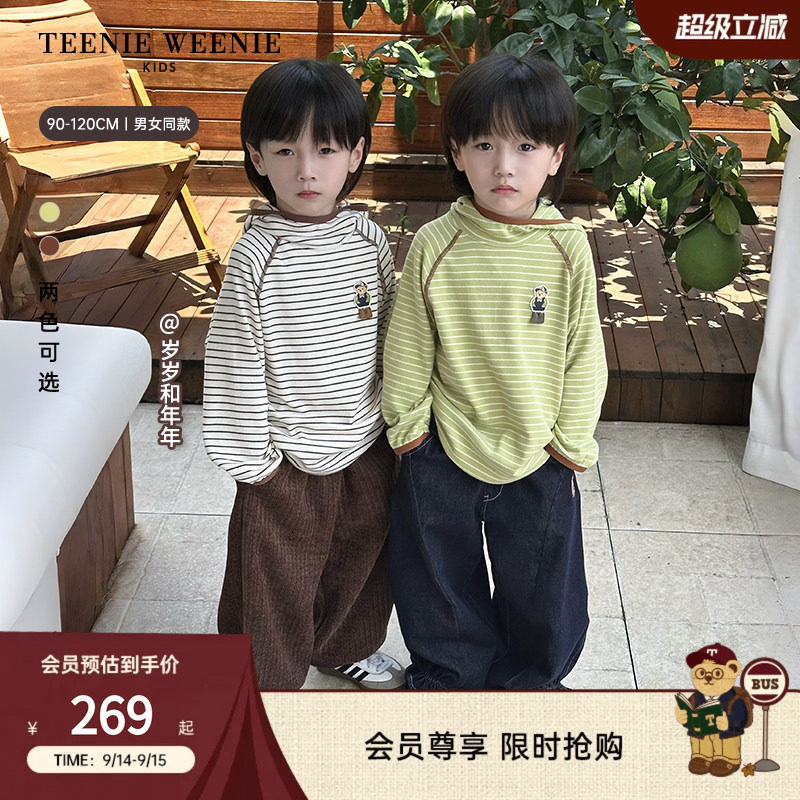 TeenieWeenieKids连帽长袖T恤