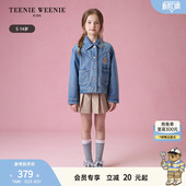 风牛仔衫 TeenieWeenie 女童复古休闲时尚 25年款 外套 Kids小熊童装