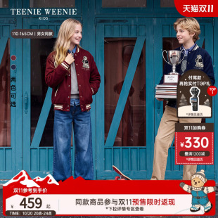 TeenieWeenie Kids小熊童装26年秋季新款男女童灯芯绒棒球服外套