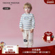 TeenieWeenie 男宝宝撞色条纹套头T恤 秋季 Kids小熊童装 25年新款