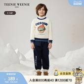 款 秋冬季 男童温暖半高领套头加绒卫衣 Kids小熊童装 TeenieWeenie