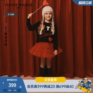新年女童针织混纺字母套头毛衣 25年款 TeenieWeenie Kids小熊童装