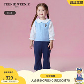 秋女宝宝甜美假两件套头衬衫 25年款 Kids小熊童装 TeenieWeenie