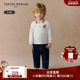 TeenieWeenie 男宝宝休闲撞色翻领T恤POLO衫 Kids小熊童装 25年新款