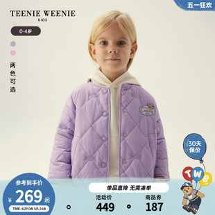 秋冬女宝宝糖果色棉服外套 23年款 TeenieWeenie Kids小熊童装