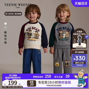 【索罗娜】TeenieWeenie Kids小熊童装26秋冬新男女宝宝加绒卫衣