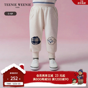 男宝宝可爱熊头贴布卫裤 TeenieWeenie 秋季 25年新款 Kids小熊童装