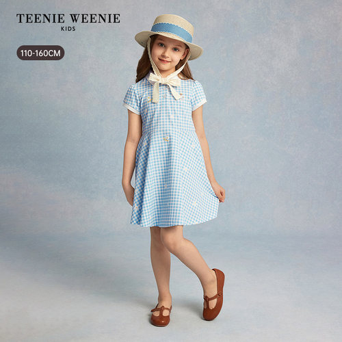 TeenieWeenieKids格纹连衣裙