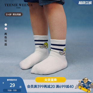 短袜 TeenieWeenie Kids小熊童装 25年春夏新款 男女宝宝提花经典