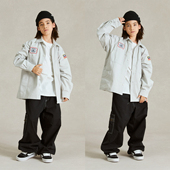 ROCKYROAD童装 外套男童宽松衬衣儿童休闲百搭上衣 日系潮牌衬衫