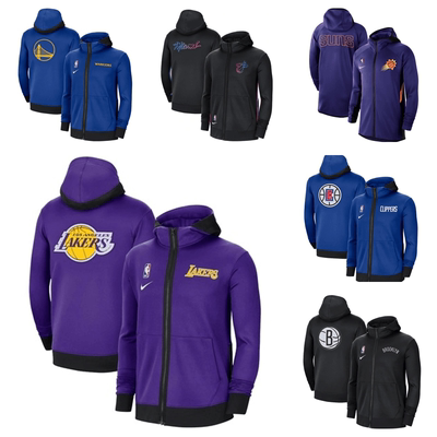 湖人勇士篮网队太阳热火76人黄蜂快船雄鹿独行侠出场服外套