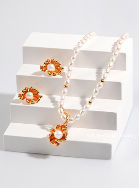 「禧饰」法式海浪元素项链气质高级感项链轻奢小众复古风格