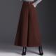 毛呢阔腿裤 裙裤 秋冬裤 子休闲A字半身裙显瘦九分裤 女2025新款 爆款