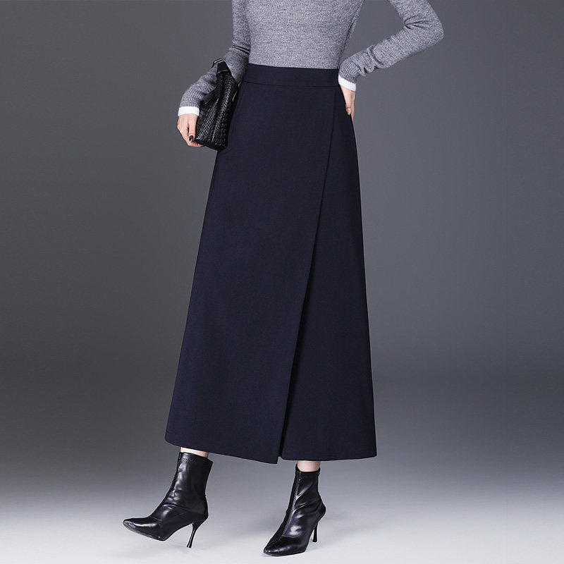 裙裤女2025新款秋季爆款西装裤子垂感a字半身裙九分裤休闲阔腿裤