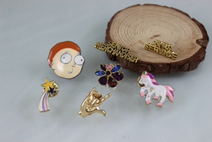 欧美古董 防走光扣固定衣服胸花扣针丝巾扣 送礼胸花配饰13-2BP