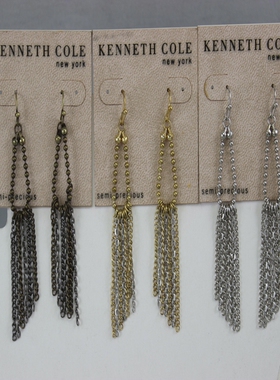 中古货 KC品牌高级感极简设计复古流苏长耳环 仅此一批C2*4DM