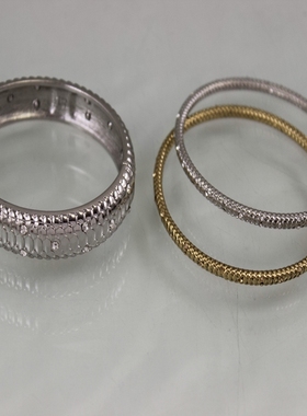 轻奢龙鳞造型镶钻金属系列手镯