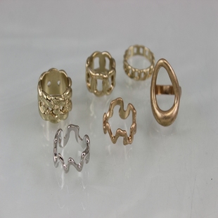 中古货 暗黑哥特小众亚比配饰极简金属戒指 仅一批C2-8EO