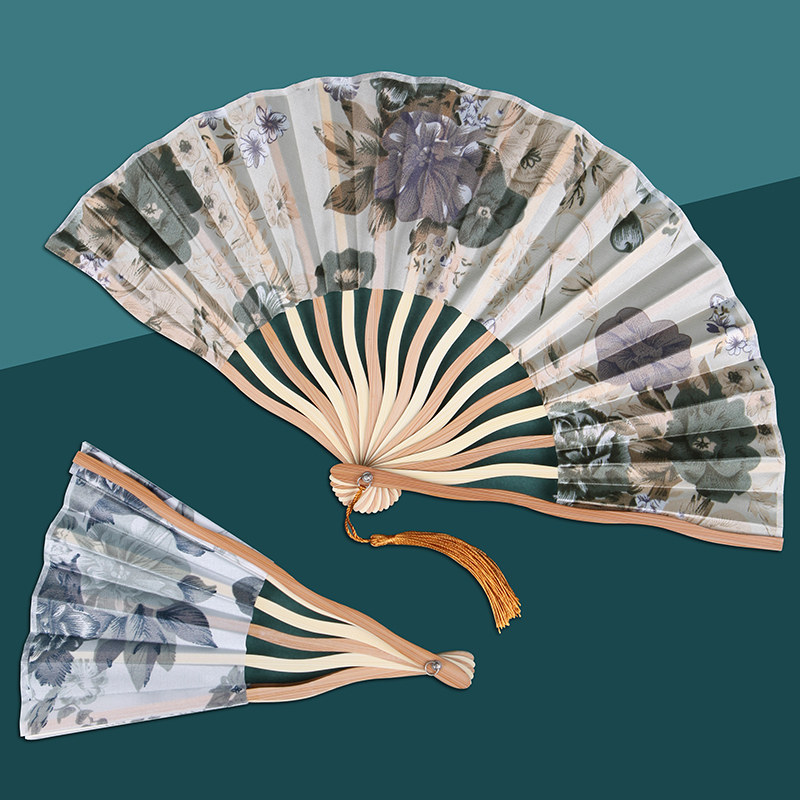 中国风古典折叠小扇子夏天汉服旗袍随身便携新中式折扇舞蹈扇女
