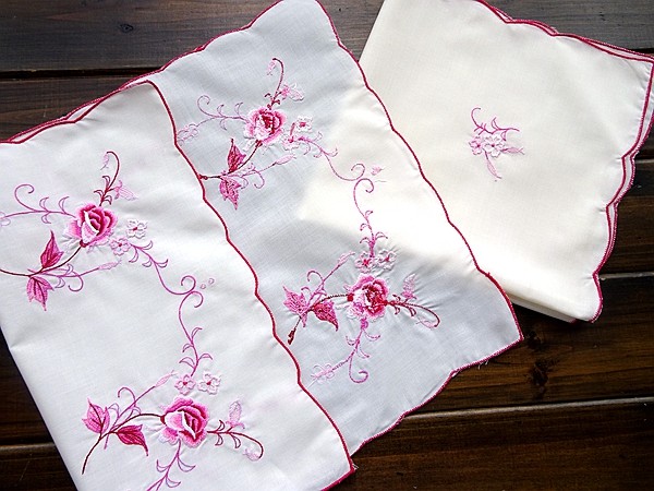 外贸涤棉精美机绣花布艺餐垫盘垫餐巾2片套 法式复古浪漫玫瑰超值,居家布艺,餐垫,淘宝优惠券,粉丝福利购,淘宝优惠卷