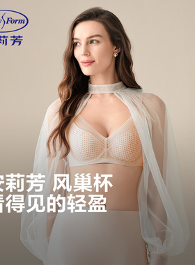 MF【2件装】安莉芳风巢杯大胸显小内衣女软支撑文胸