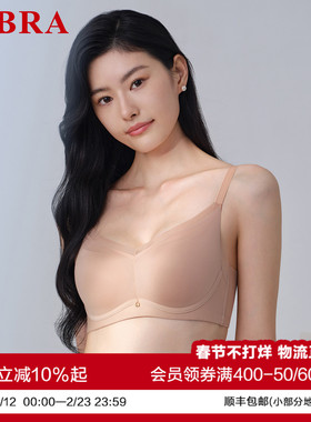 安莉芳旗下E-BRA光面无痕软钢圈薄款文胸女士大胸显小内衣KB00304