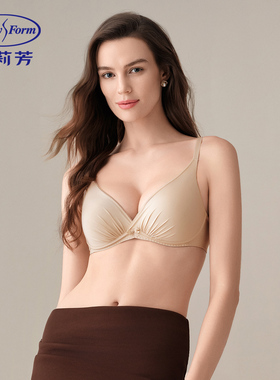 JQ安莉芳小软枕无钢圈文胸女小胸聚拢内衣