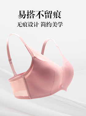 【舒挺杯】安莉芳小胸无钢圈聚拢文胸女光面无痕网纱内衣EBW0795