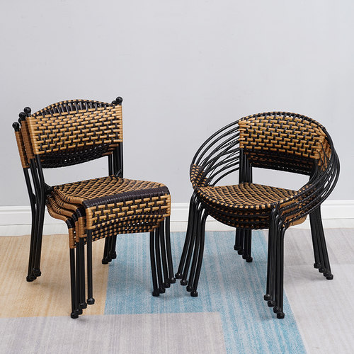 小藤椅子靠背椅手工编织椅藤椅