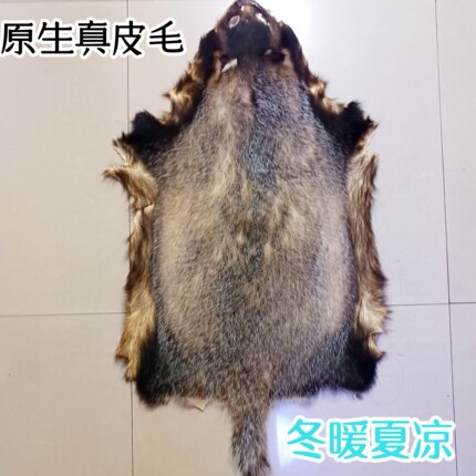 獾皮原皮整张真皮座垫 沙发座椅养殖 四季通用痔疮车垫獾子皮坐垫