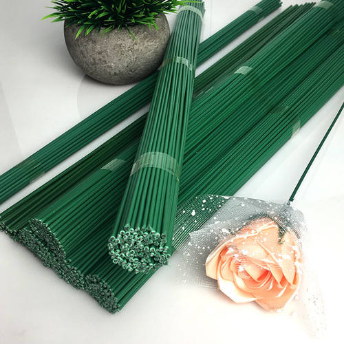 2号花杆DIY手工制作材料绿色花杆做丝带玫瑰花艺40CM长 - 封面