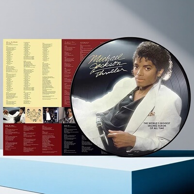迈克尔杰克逊专辑 Michael Jackson Thriller 图案胶 LP黑胶唱片