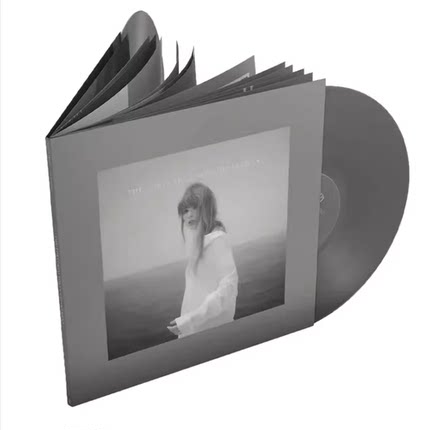 泰勒斯威夫特专辑 Taylor Swift TTPD 信天翁 2LP黑胶唱片 灰胶