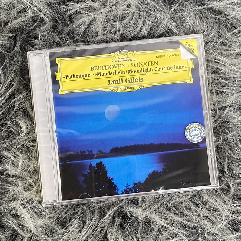 现货正版 贝多芬钢琴奏鸣曲 月光/吉列尔斯 CD唱片 4000362