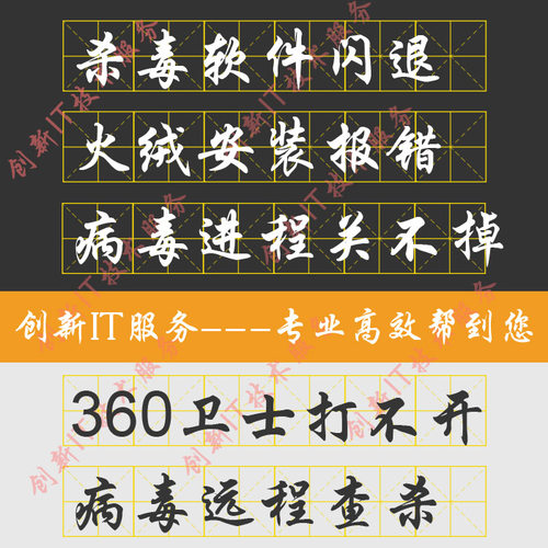 360杀毒软件闪退 火绒无法安装 远程查杀 病毒进程无法结束被远控