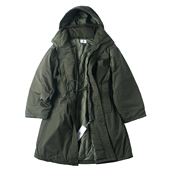 冬季 防风防水连帽派克棉大衣男宽松廓形中长款 可束腰军事棉衣外套