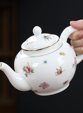 羊脂玉中式待客家用简约泡茶壶