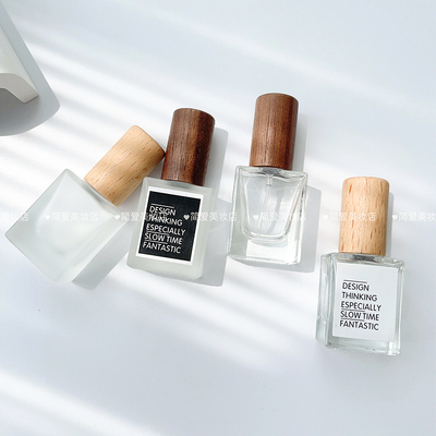 香水分装瓶复古木盖小巧便携