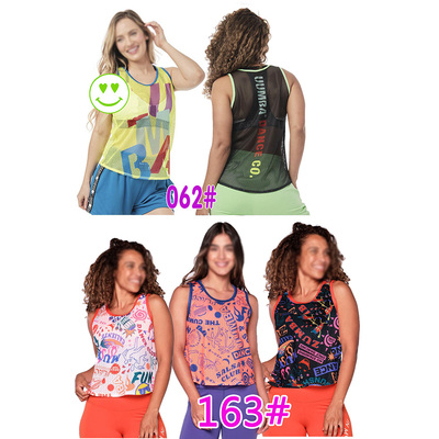 zumba速干网眼背心运动宽松舞蹈