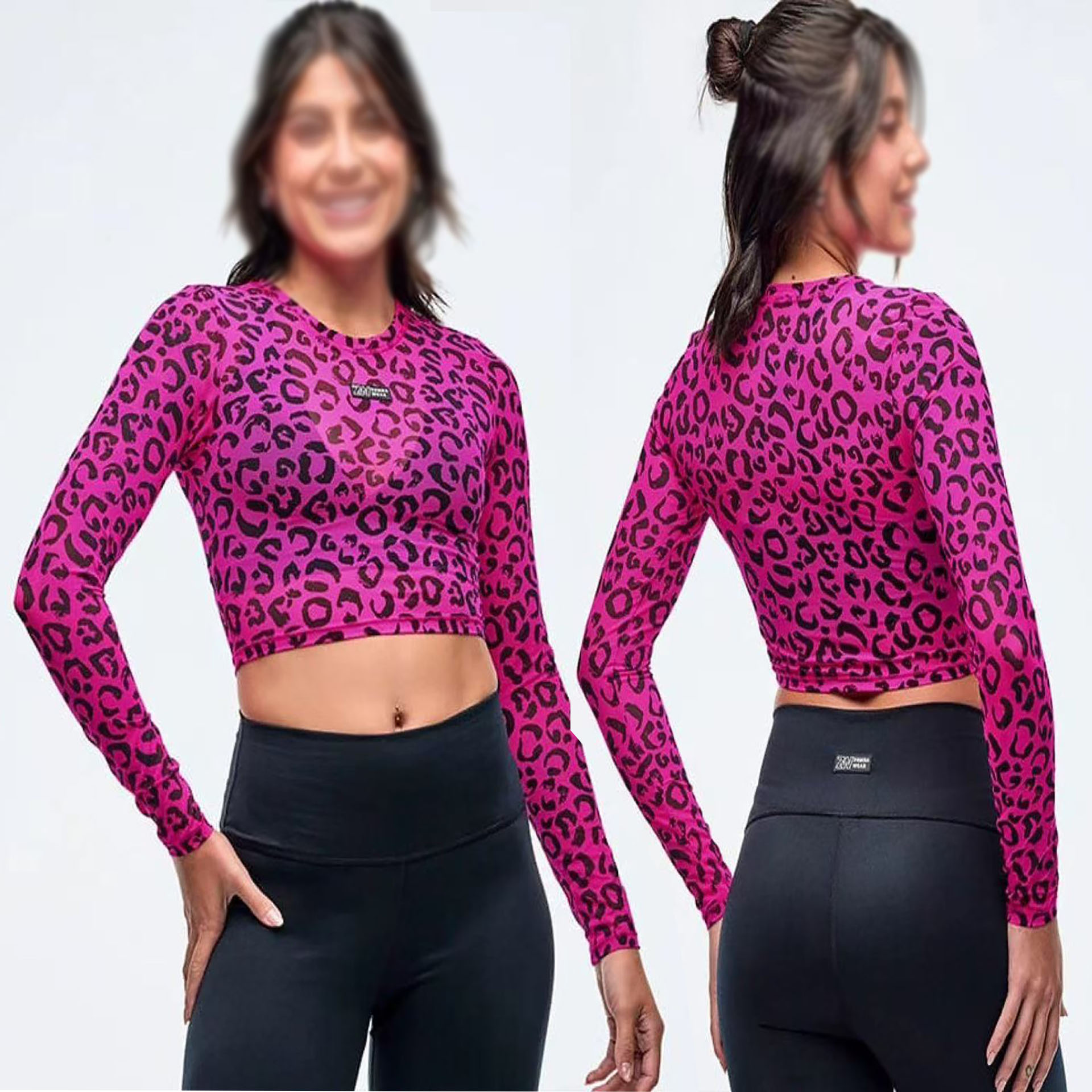 ZW健身舞蹈服体操运动跑步长袖