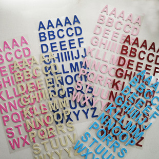 欧单百搭优质海绵无异味英文字母手帐剪贴簿宝宝日记成长档案贴