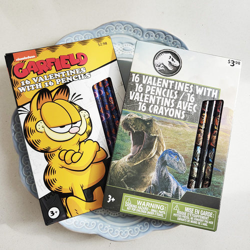 正版铅笔卡片套装动画片联名周边