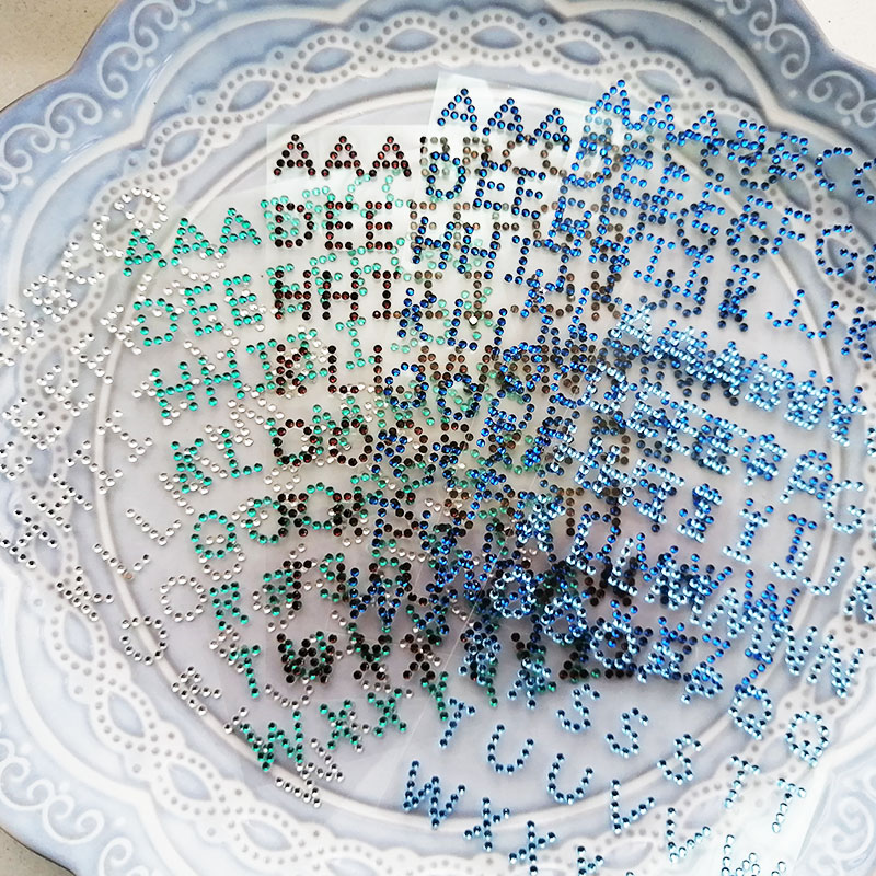 百搭可爱钻石英文字母电脑手帐