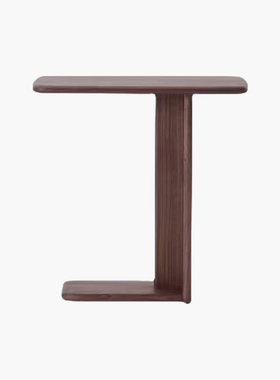 梵几|工字边几 现代简约实木边几客厅沙发黑胡桃木茶几卧室床头柜