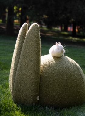 梵几|兔椅兔子造型可爱椅子客厅阳台居家休闲椅单人椅