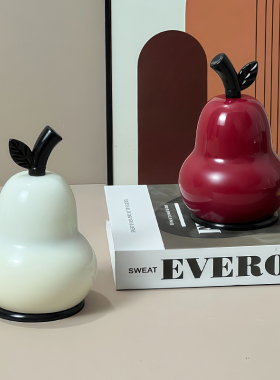 多巴胺牙签盒梨子高颜值牙签筒家用客厅桌面茶几防尘牙线棉签牙签