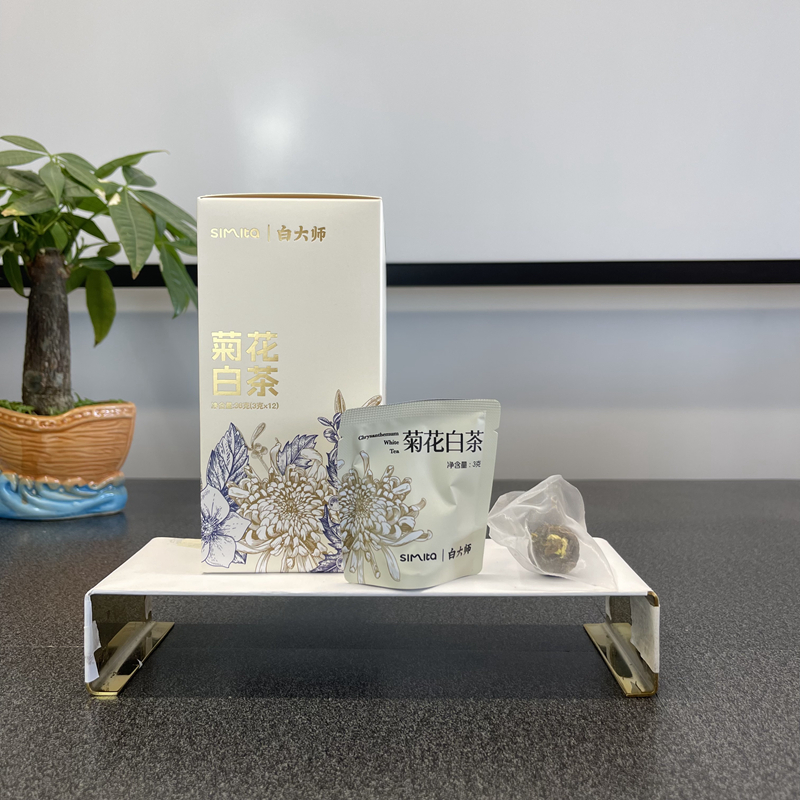 白大师2020年菊花白茶高山福鼎白茶便携袋泡茶独立茶叶分享装36g