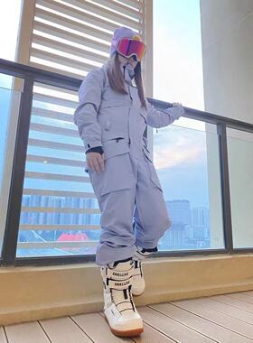 21-22新款加拿大ALLOY DREAM 连体滑雪服多色情侣款薄棉修身显瘦